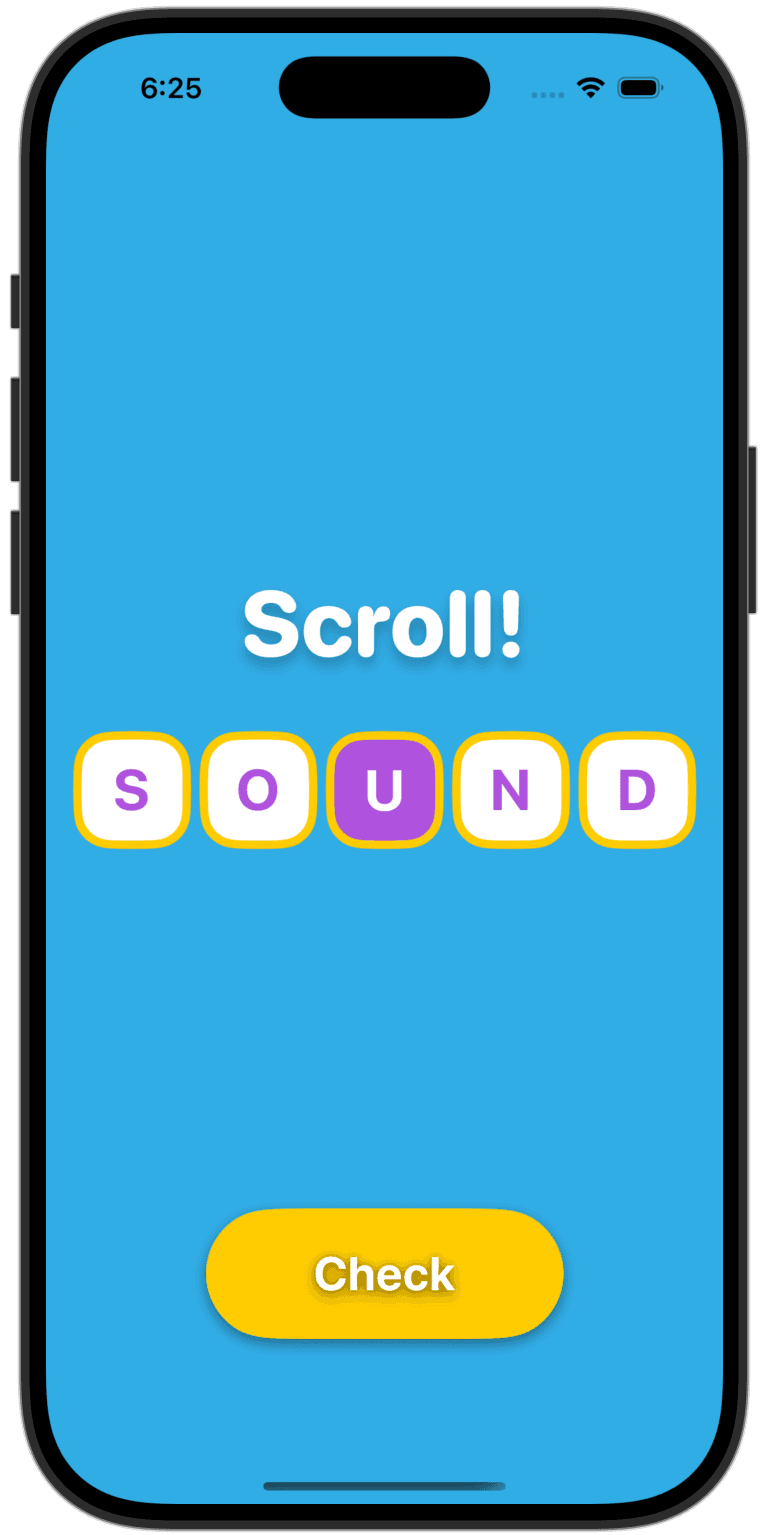 Scramble gameplay screenshot